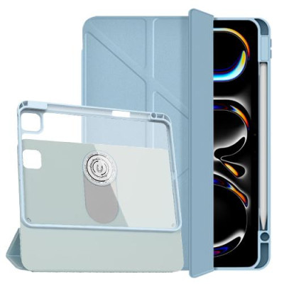 Bao Da cho iPad Pro 11 Inch M4 2024 Cao Cấp Xoay 360 WIWU Rotative Magnetic Case Tháo Rời Kèm Khe Bút Chống Sốc - Hàng chính hãng