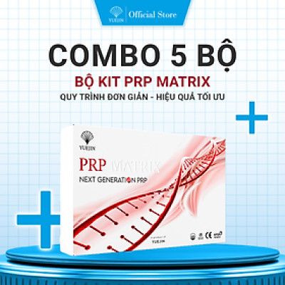 5 Bộ Kit PRP Matrix Yuejin - Hàng cty 18 món, bộ Kit tách huyết tương giàu tiểu cầu, có sẵn chất hoạt hóa