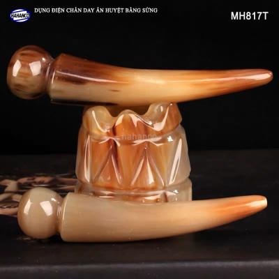 Dụng cụ điện chẩn mắt trâu bằng Sừng (MH817) DAY ẤN HUYỆT GAN, MẬT, đả thông kinh mạch