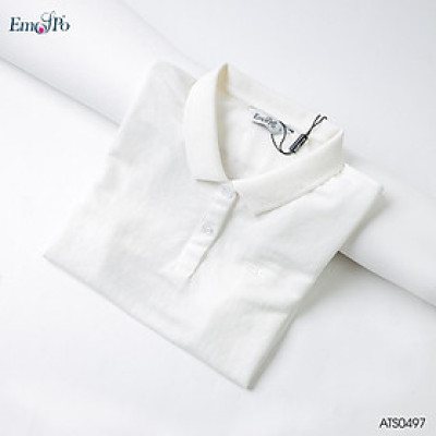 Áo Polo nữ cổ bẻ phối UCO vải cotton cá sấu cao cấp, dáng đẹp, thêu họa tiết màu trắng, xanh, navy ATS0497 - 