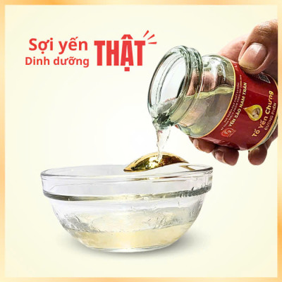 [Combo 3 hộp] Yến chưng Đường phèn 7 gram Tổ Yến Tươi - Yến Sào Nam Trân. Hộp (6 lọ x 70 ml)