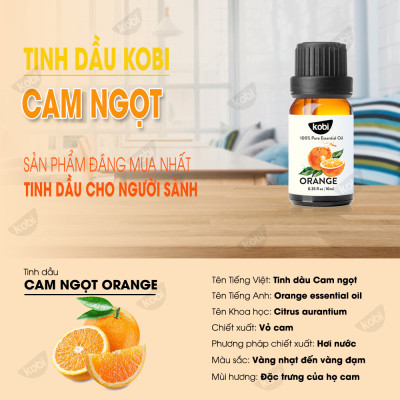 Combo 3 Tinh Dầu Kobi Nhập Khẩu Ấn Độ: Tinh Dầu Sả Chanh (30ml) + Tinh Dầu Cam Ngọt (30ml) + Tinh Dầu Vỏ Bưởi (30ml) - Tinh dầu thiên nhiên nguyên chất, dùng xông phòng, giúp đuổi muỗi, khử mùi hiệu quả