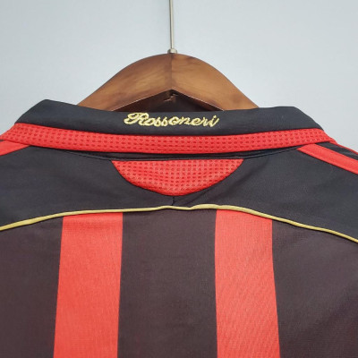 Áo Bóng Đá Retro AC Milan 2006 - Sân Nhà In Tên Nesta Số 13 bản cao cấp vải Cotton Polyester