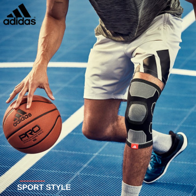 Băng Gối, Bó Gối Thể Thao Thun Co Giãn ADIDAS ADSU-1252BK-NL Knee Support (1 Cái) - Hàng Chính Hãng