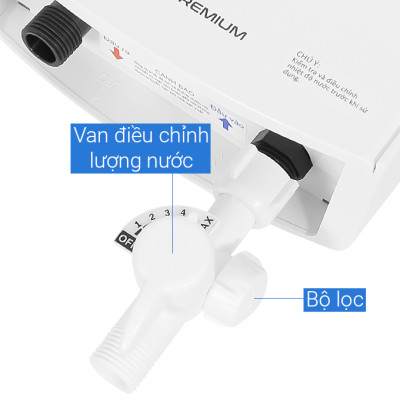 MÁY NÓNG TẮM TRỰC TIẾP ARISTON AURES PREMIUM 4.5P IVORY - Hàng chính hãng( Chỉ giao HCM)