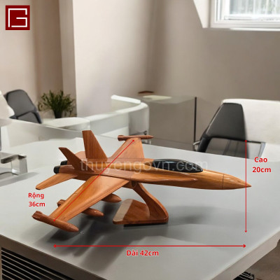 Mô hình máy bay trang trí, mô hình gỗ cao cấp, máy bay gỗ hàng chính hãng, decor phòng học, phòng làm việc