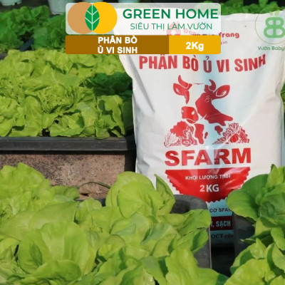 Phân Bò Ủ Vi Sinh GreenHome, Sfarm, Bao 5kg, Bổ Sung Dinh Dưỡng Đa, Trung, Vi Lượng Và Acid Humic