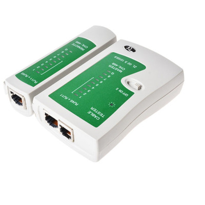 Hộp test mạng đa năng China RJ11/45 (Trắng phối xanh) - Hàng Nhập Khẩu