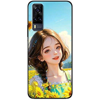 Ốp lưng cho Vivo V23e - Y31 - Y51 - Y55 - Y55s - Y55 2022 - Thiếu Nữ Áo Xanh Lá - Hàng Chính Hãng