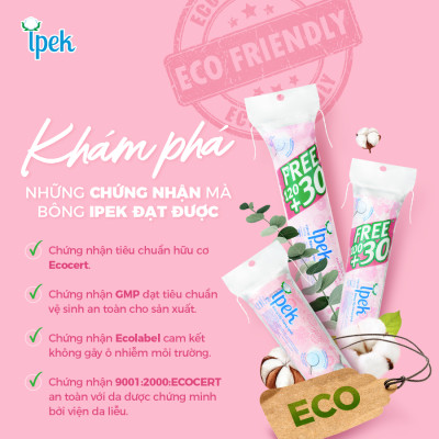 Combo 5 Bông tẩy trang Ipek 130 miếng (Thổ Nhĩ Kì)