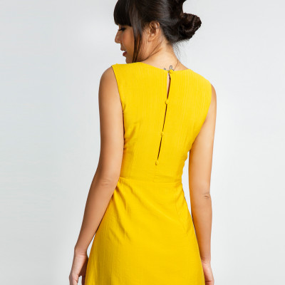 Đầm Maxi Đầm Dài Cao Cấp Thời trang thiết kế Hity DRE090 (Vàng Mù Tạt Mustard)