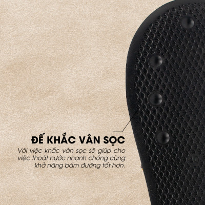 Tomoyo Dép Quai Ngang Da Microfiber Siêu Nhẹ TMD313