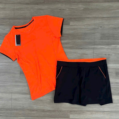 Quần Short Áo Thun Thể Thao Nữ Chơi Tennis Cầu Lông Chạy Bộ