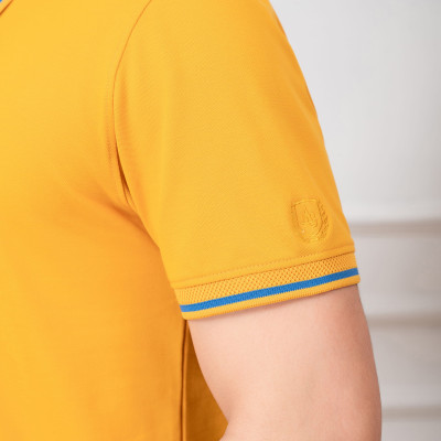 Áo polo ngắn tay cotton prima màu vàng Aligro ALGPLO83