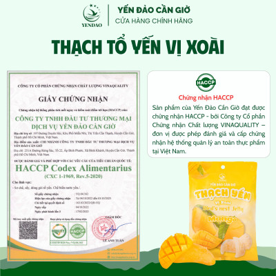 Yến Đảo - Thạch Tổ Yến Vị Xoài Hương Vị Trái Cây Tươi Ngon, Dinh Dưỡng Cho Cả Gia Đình