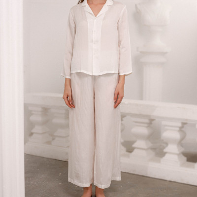 Bộ Pijama Lụa Tơ Tằm Thời Trang Cao Cấp [Tay Dài - Quần Dài]