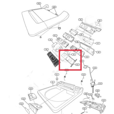 PHÍM CẢM ỨNG MÁY GIẶT CỬA TRÊN PANASONIC - HÀNG CHÍNH HÃNG