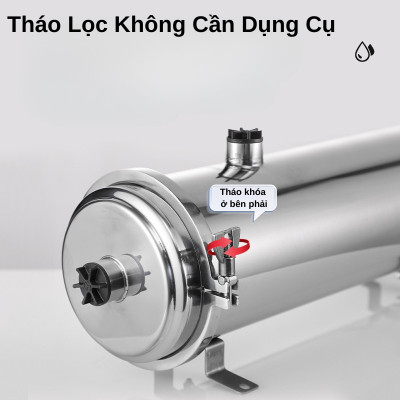 Máy lọc nước UF Lõi Lọc PVDF, lọc nước đầu nguồn, lọc nước sinh hoạt, nước máy, công suất 2000L/giờ hàng nhập khẩu