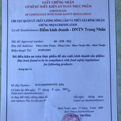 Combo 3 Túi Hạt Bí Rang Trọng Nhân 500gr