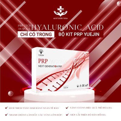 5 Bộ Kit PRP Matrix Yuejin - Hàng cty 18 món, bộ Kit tách huyết tương giàu tiểu cầu, có sẵn chất hoạt hóa