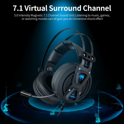 Tai nghe chơi game MORADI. Micrô khử tiếng ồn 7.1 