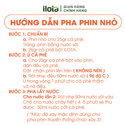 Cà phê ILOTA 6 arabica robusta cà phê nguyên chất rang mộc xay pha phin coldbrew coffee 500gr