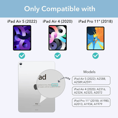 Bao da dành cho iPad Air 5 2022 10.9 Inch ESR Rebound Magnetic Case - Hàng Chính Hãng
