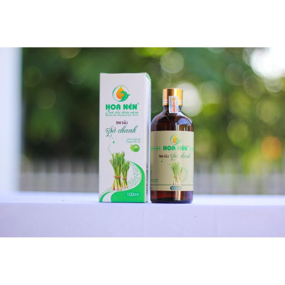 Tinh dầu Sả Chanh nguyên chất 100ml - Hoa Nén - Vegan - Đuổi muỗi, giải cảm, khử mùi