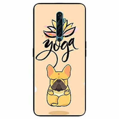 Ốp lưng in cho Oppo Reno 2F Mẫu Cún Yoga