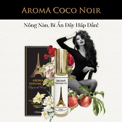 Aroma CoCo Noir – Tinh Dầu Nước Hoa Pháp Dạng Lăn 12ml