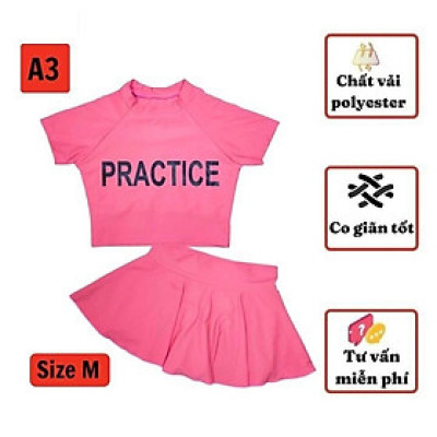 Đồ bơi nữ - bé gái tay ngắn 29-48kg, quần giả váy tạo cảm giác tự tin mọi hoạt động - HN.Store