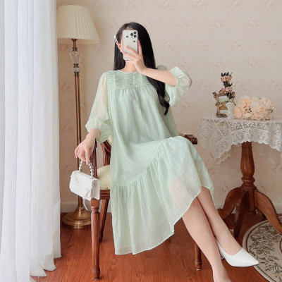 De Leah - Đầm Suông Đuôi Cá Xếp Li Ngực - Thời Trang Thiết Kế