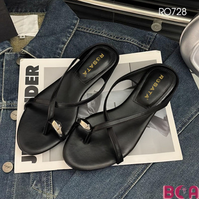 [SÀNH ĐIỆU]  Xỏ Ngón Thời Trang Nữ Gót 3p RO728 ROSATA tại BCASHOP Đi Biển, Dạo Phố, Tiệc Nhẹ
