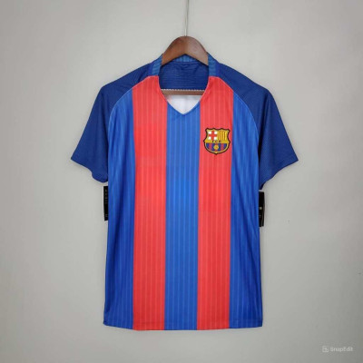Áo Bóng Đá Retro Barcelona 2016/2017 - Sân Nhà bản cao cấp vải Cotton Polyester