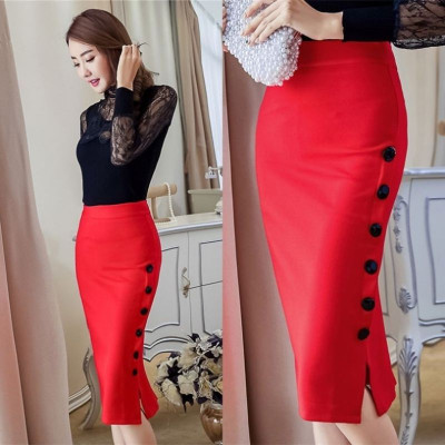 Chân váy bút chì công sở lưng cao, Dáng dài thanh lịch -  New Design CV0031