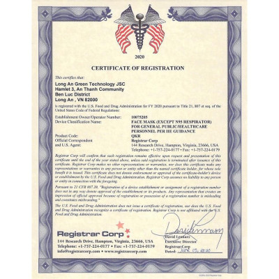 Khẩu trang y tế CAEMEDI 3 lớp Xanh cao cấp, kháng khuẩn, lọc bụi bẩn đạt chuẩn BFE, FDA xuất khẩu Châu Âu - Hộp 50 cái