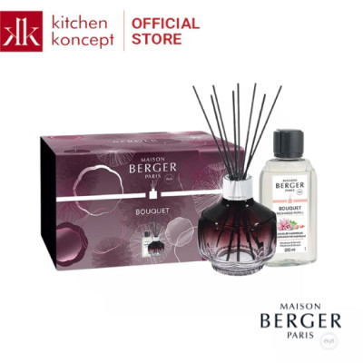 Maison Berger - Bộ lọ tinh dầu khuếch tán Plum Molecule - 200ml - 2 món