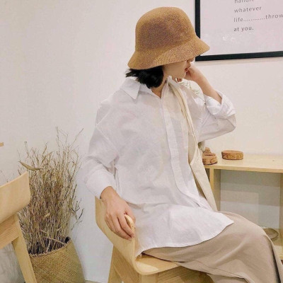 Mũ Cói Chữ M Phong Cách Hàn Quốc Siêu Hot