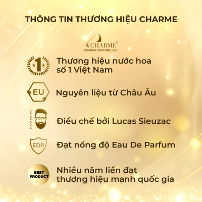 Nước hoa nữ sang trọng, Charme Scandal New Version 100ml, quyến rũ, sang trọng, lưu hương nồng nàn
