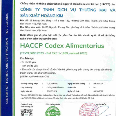 Nước Yến Chưng Sẵn Cho Bé Yến Sào Hoàng Kim - Tăng Đề Kháng, Hỗ Trợ Tiêu Hóa - Công Thức Chuyên Biệt, OCOP 4 Sao [Hộp Quà Tặng 05 hũ x70ml]