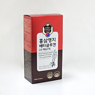 Nhân Sâm Linh Chi Kết Hợp Hoạt Chất Beta Glucan 2.0 Extract  Hộp 15 Gói