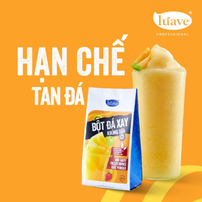 Bột Đá Xay Không Sữa LÚAVE 500g (Chuyên Dùng Cho Các Món Sinh Tố Trái Cây, Không Dùng Sữa, Chống Phân Tầng, Tách Lớp)