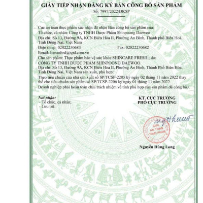 [Hộp 90 viên] Viên uống SHINCARE FRESH - Hỗ trợ giảm ho, giảm đờm do viêm họng, viêm phế quản - SHINPOONG PHARMA