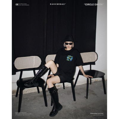 Áo Thun RANV RBAE CIRCLE EARTH Đen