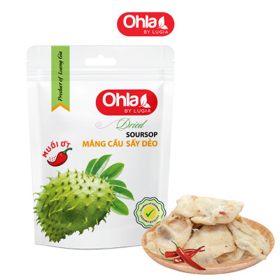 Combo Bùng Vị sấy dẻo Ohla 100g (Xoài cay + Mãng cầu m.ớt + Thơm m.ớt + Ổi hồng m.ớt)