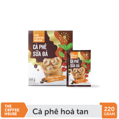 [MUA 3 TẶNG 1] Cà phê sữa đá hoà tan The Coffee House (Hộp 10 gói x 22g)