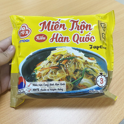 Thùng 20 gói miến trộn Hàn Quốc Japchae Ottogi 70g