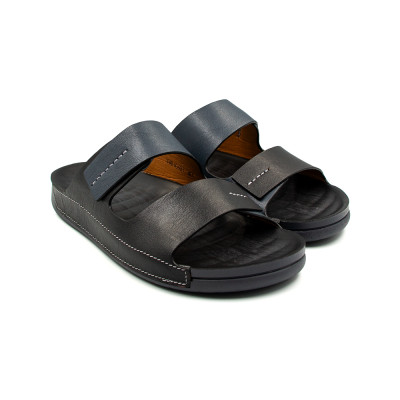 Dép Quai Ngang Nam Da Bò Nappa Cao Cấp Tomoyo TMD30304