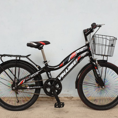 Xe đạp thể thao trẻ em Vinabike 20inch nam dày 7 màu, có giỏ xe