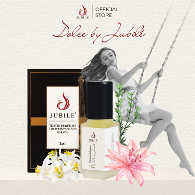 Dolce by Jubilé - Tinh dầu nước hoa Pháp Nữ Minisize Dạng lăn 3ml Thơm Lâu, Sang Trọng, Quyến Rũ